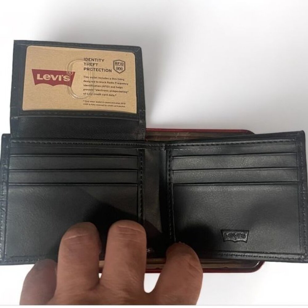 LEVI'S Men's Black Wallet Style 31LP220109 - Picture 9 of 9